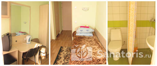 Одноместные однокомнатные номера 2 категории