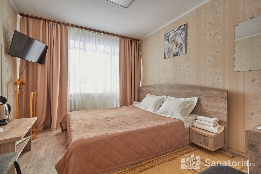 Однокомнатный с двуспальной кроватью