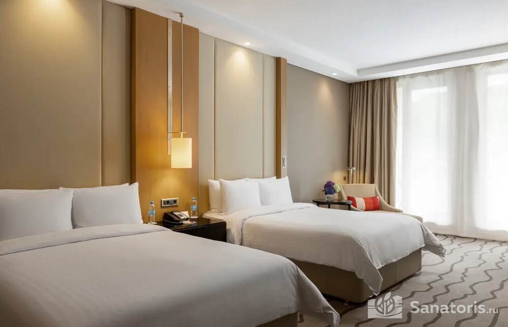 Делюкс с видом на горы с двумя раздельными кроватями