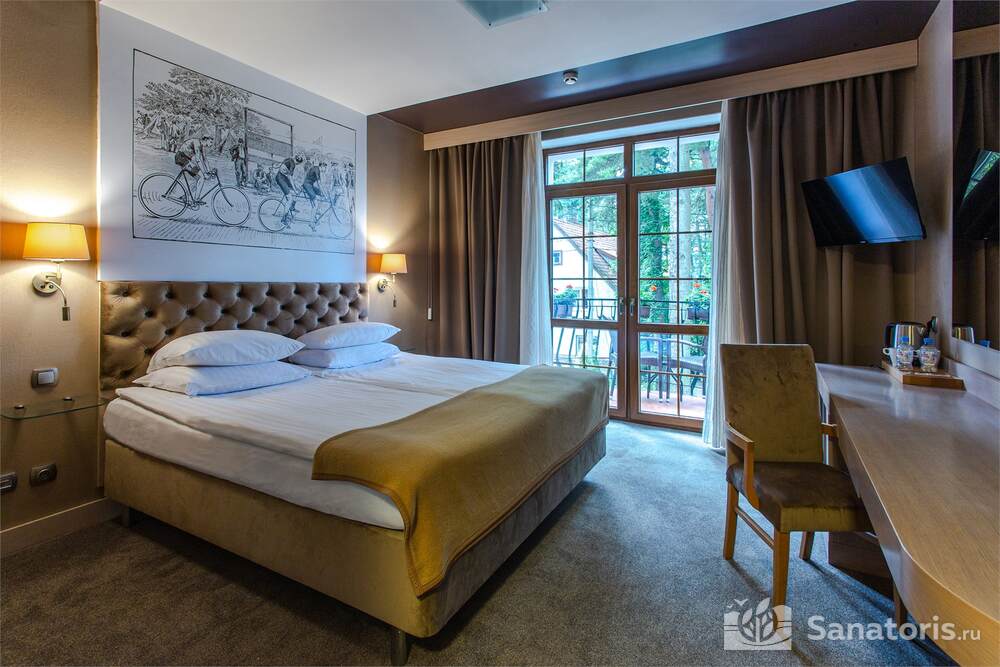 Двухместный номер с 1 кроватью и балконом