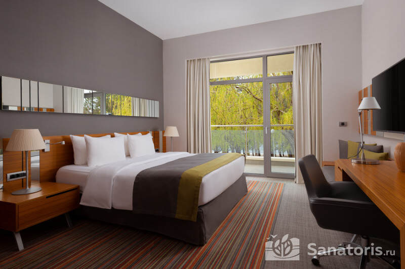 Люкс с видом на сад (с кухней)